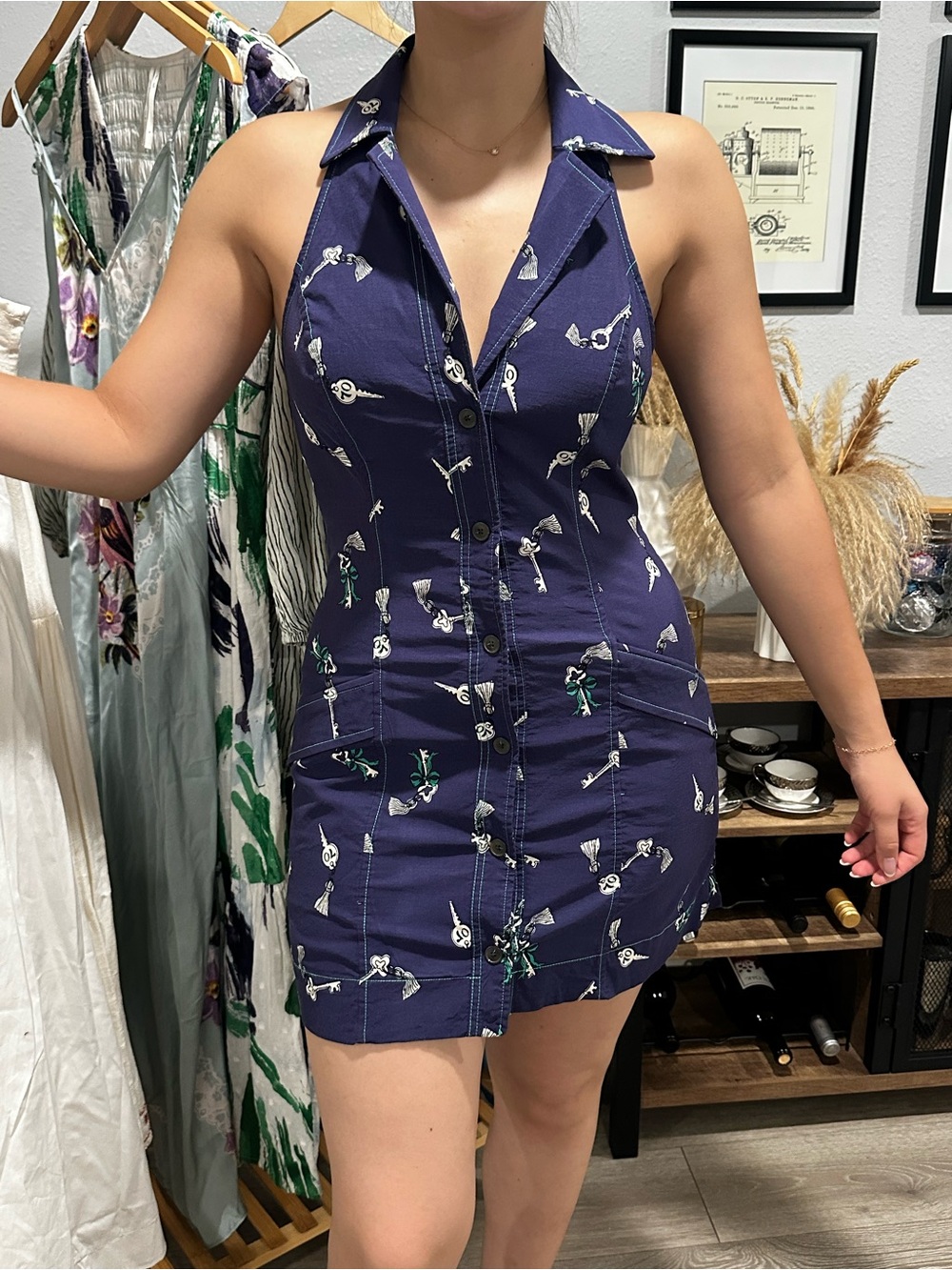NWOT Anthropologie Maeve Sleeveless T-Back Blazer Mini Dress